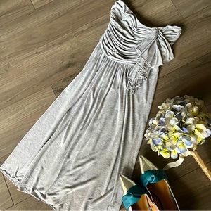 J Crew Cascade Ruffle Raw Hem Strapless Dress 6